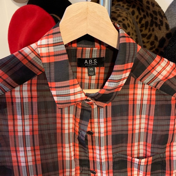 ABS plaid button down shirt - Picture 2 of 4